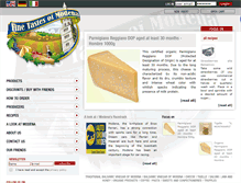 Tablet Screenshot of finetastesofmodena.com